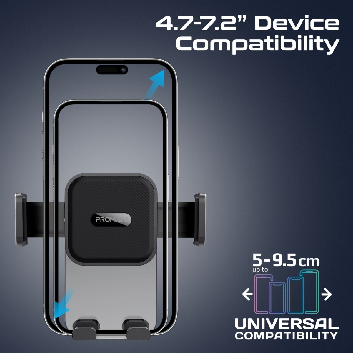 TransHold 4.7 to 7.2 Inch Device Compatibility